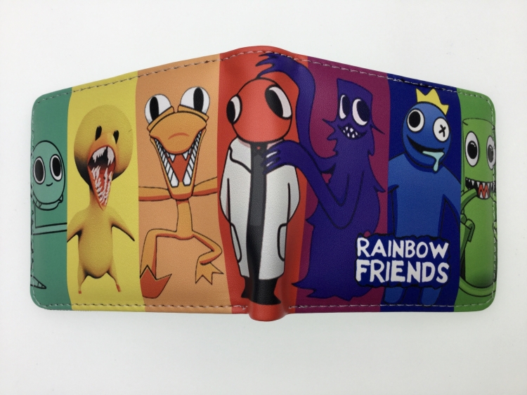 Rainbow friend Short card wallet fold in half 11X9.5CM 60G B1421