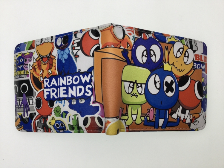 Rainbow friend Short card wallet fold in half 11X9.5CM 60G B1422