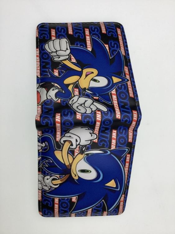 Sonic The Hedgehog Short card wallet fold in half 11X9.5CM 60G B1387