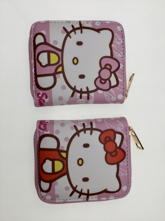 Hello Kitty Short zipper card wallet 12X10CM