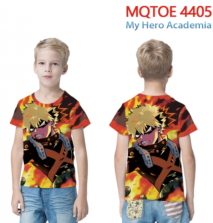 My Hero Academia full-color printed short-sleeved T-shirt 60 80 100 120 140 160 6 sizes for children MQTOE-4405-3