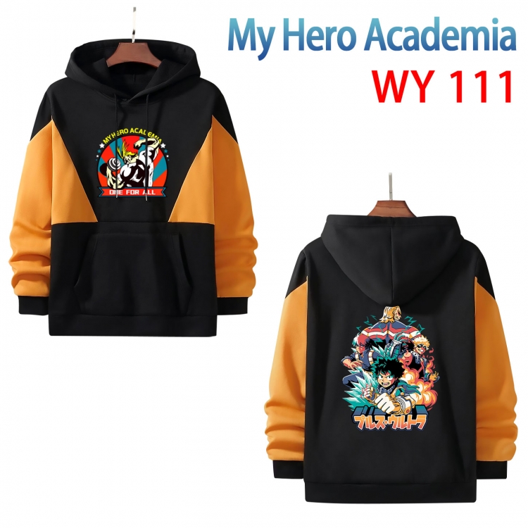 One Piece Anime color contrast patch pocket sweater from S to 3XL WY-111-2