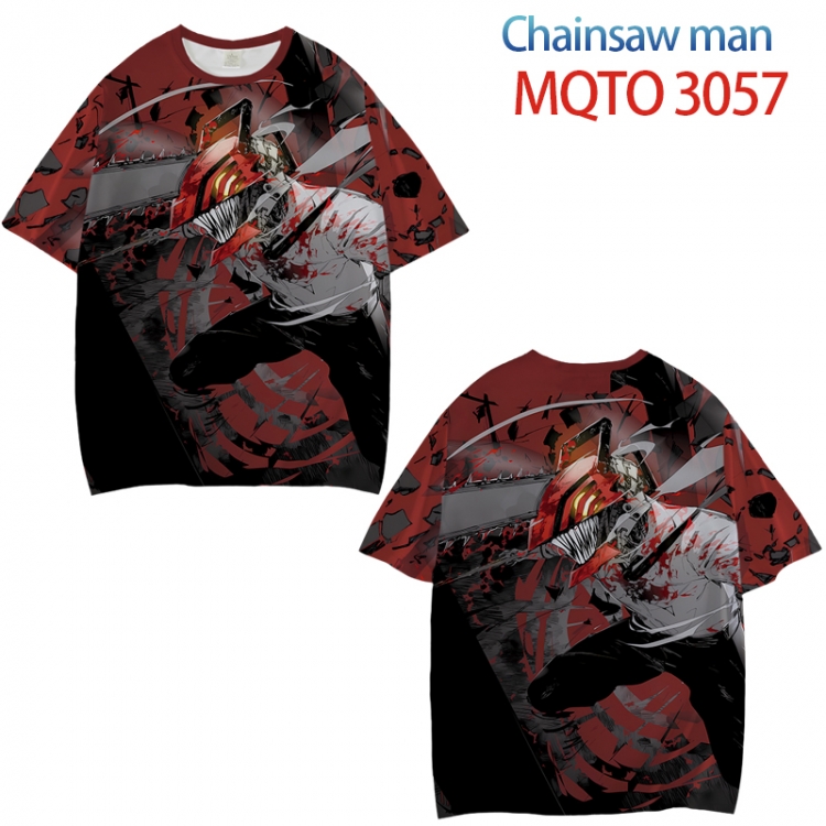 Chainsaw man Full color printed short sleeve T-shirt from XXS to 4XL MQTO-3057