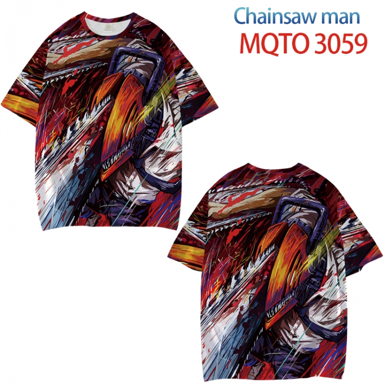 Chainsaw man Full color printed short sleeve T-shirt from XXS to 4XL MQTO-3059