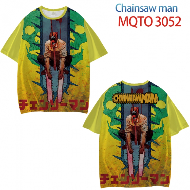 Chainsaw man Full color printed short sleeve T-shirt from XXS to 4XL MQTO-3052