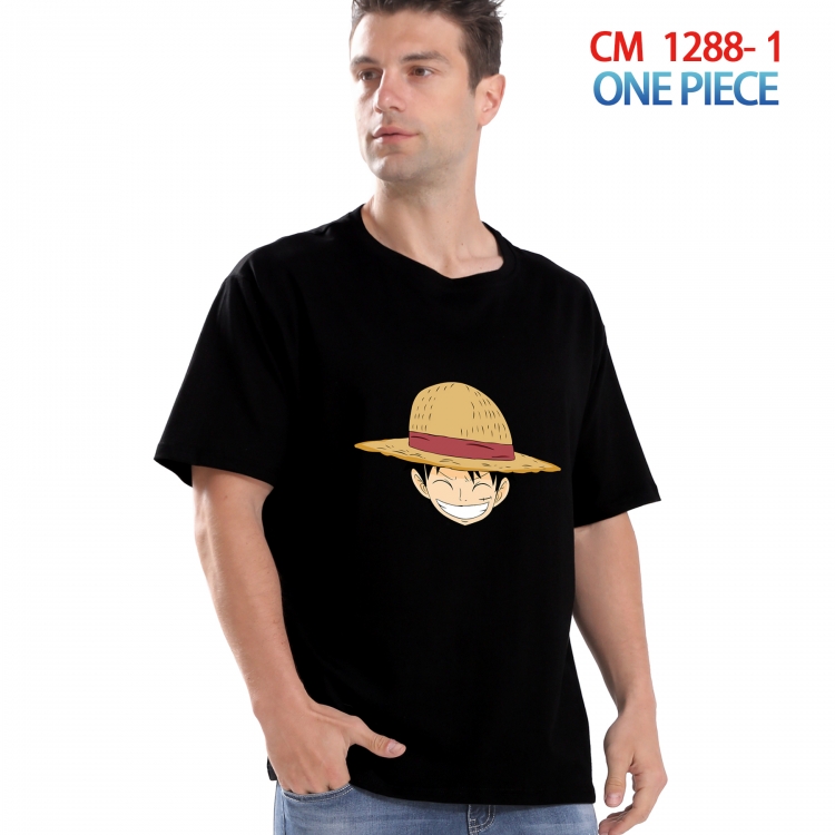 One Piece Printed short-sleeved cotton T-shirt from S to 4XL CM 1288 1