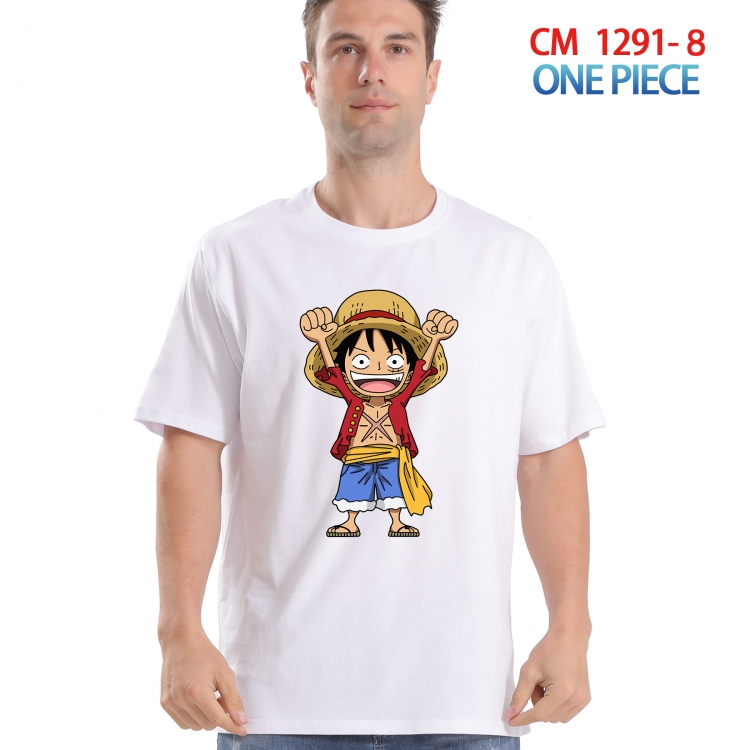 One Piece Printed short-sleeved cotton T-shirt from S to 4XL  CM 1291 8