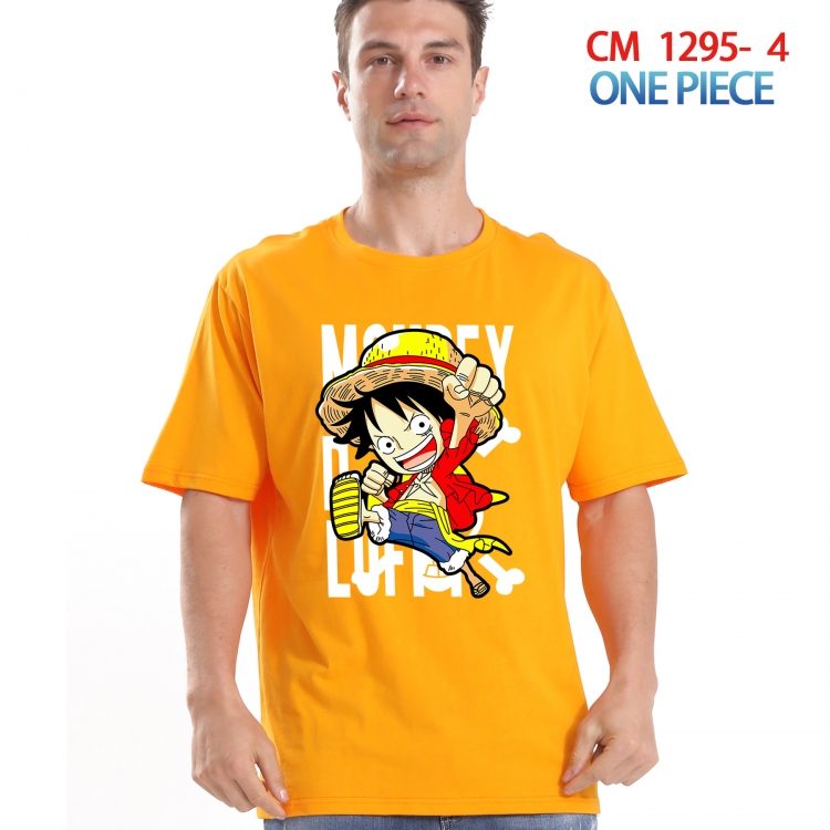 One Piece Printed short-sleeved cotton T-shirt from S to 4XL CM 1295 4