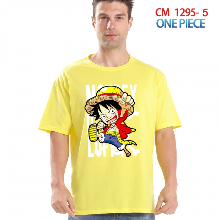 One Piece Printed short-sleeved cotton T-shirt from S to 4XL CM 1295 5