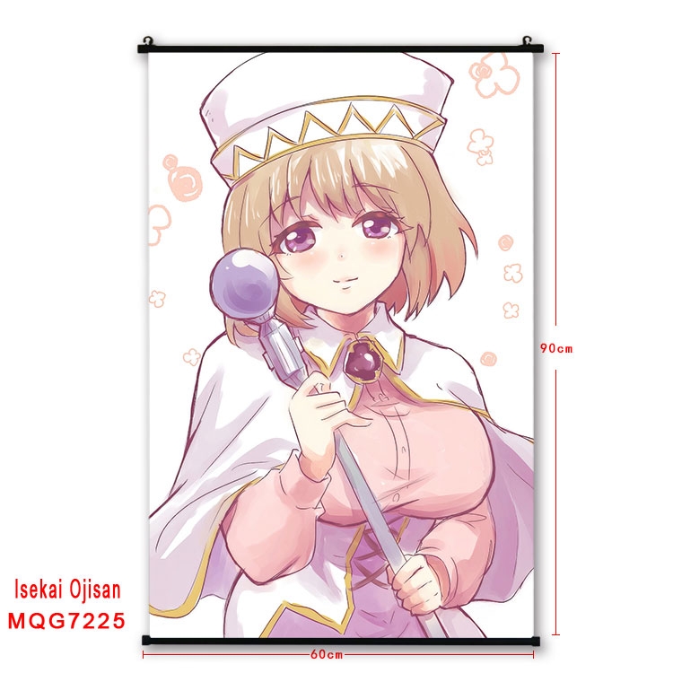 Uncle of the other world Anime black Plastic rod Cloth painting Wall Scroll 60X90CM MQG-7225