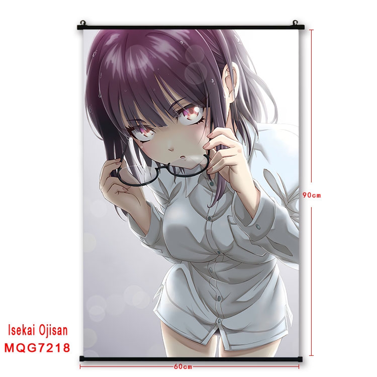 Uncle of the other world Anime black Plastic rod Cloth painting Wall Scroll 60X90CM MQG-7218