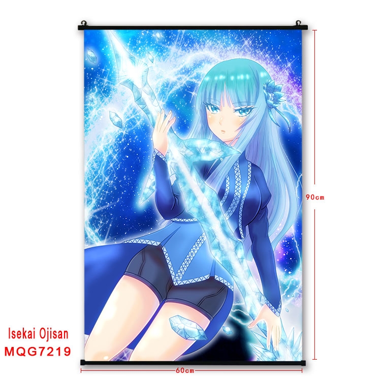 Uncle of the other world Anime black Plastic rod Cloth painting Wall Scroll 60X90CM MQG-7219