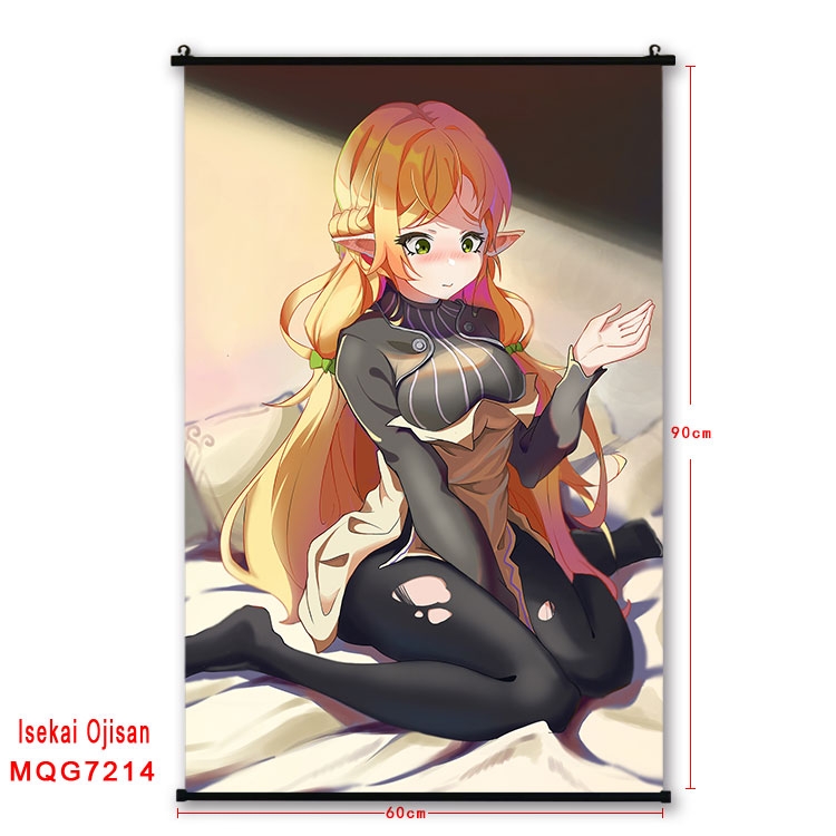 Uncle of the other world Anime black Plastic rod Cloth painting Wall Scroll 60X90CM MQG-7214