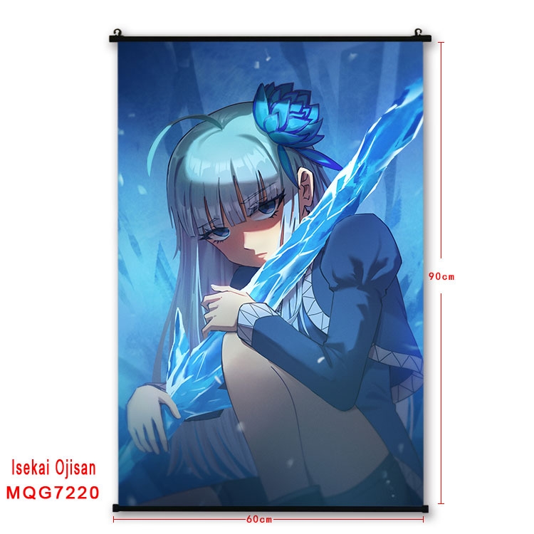 Uncle of the other world Anime black Plastic rod Cloth painting Wall Scroll 60X90CM MQG-7220