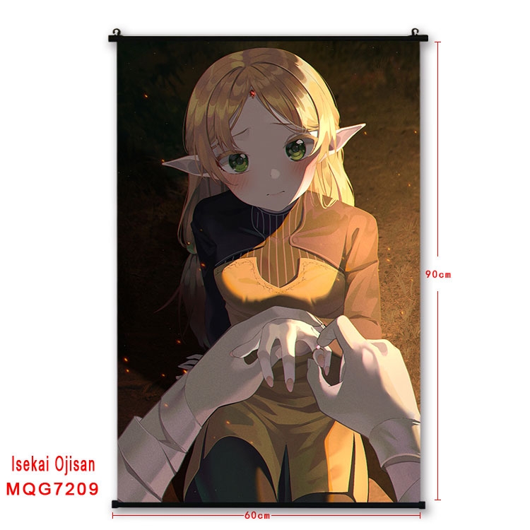 Uncle of the other world Anime black Plastic rod Cloth painting Wall Scroll 60X90CM MQG-7209