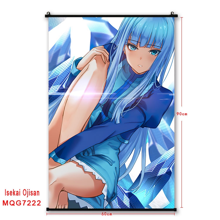 Uncle of the other world Anime black Plastic rod Cloth painting Wall Scroll 60X90CM MQG-7222