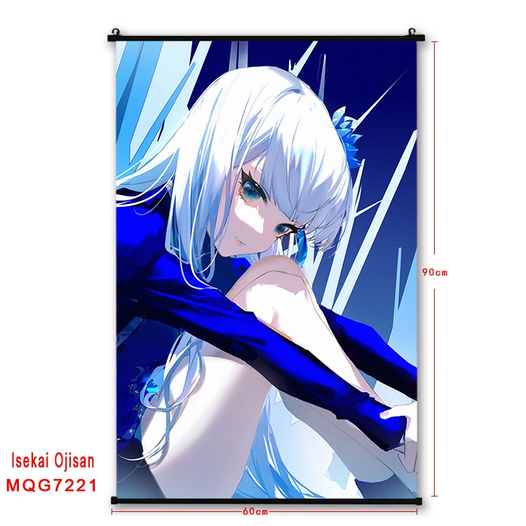 Uncle of the other world Anime black Plastic rod Cloth painting Wall Scroll 60X90CM  MQG-7221