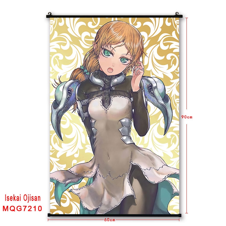 Uncle of the other world Anime black Plastic rod Cloth painting Wall Scroll 60X90CM MQG-7210