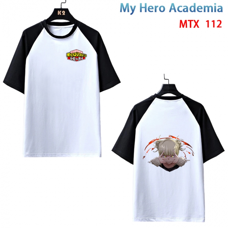 My Hero Academia Anime raglan sleeve cotton T-shirt from XS to 3XL MTX-112