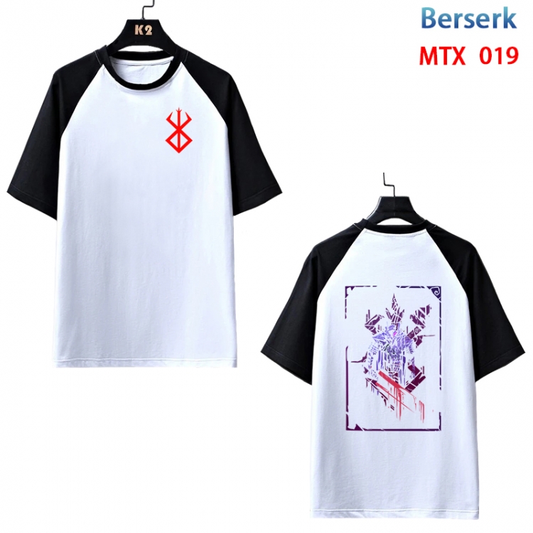 Berserk Anime raglan sleeve cotton T-shirt from XS to 3XL  MTX-019