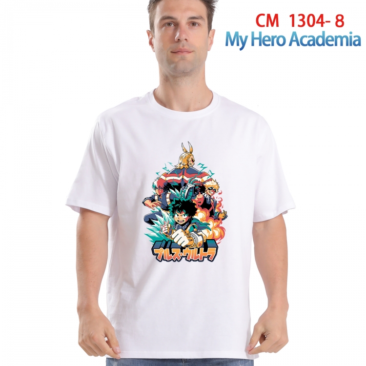 My Hero Academia Printed short-sleeved cotton T-shirt from S to 4XL CM 1304 8