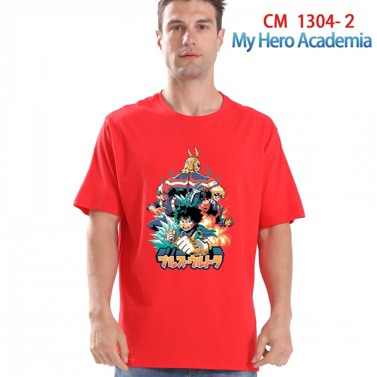 My Hero Academia Printed short-sleeved cotton T-shirt from S to 4XL CM 1304 2