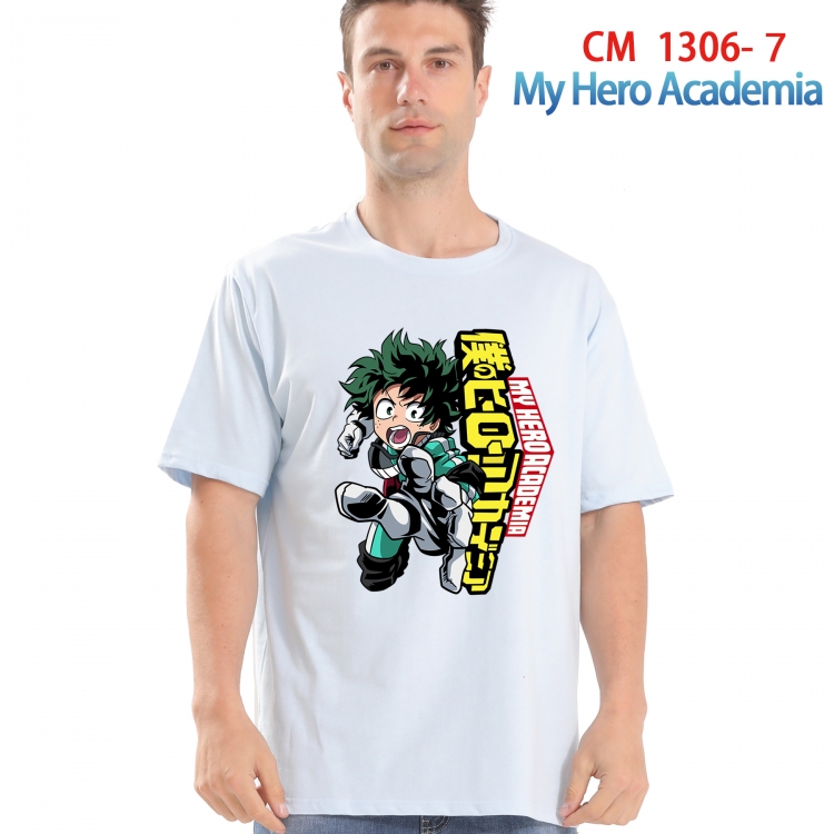 My Hero Academia Printed short-sleeved cotton T-shirt from S to 4XL CM 1306 7
