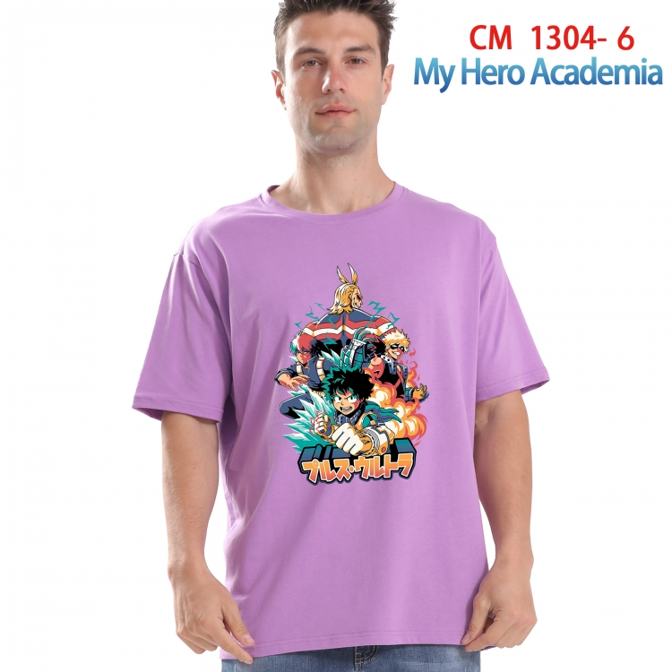 My Hero Academia Printed short-sleeved cotton T-shirt from S to 4XL CM 1304 6