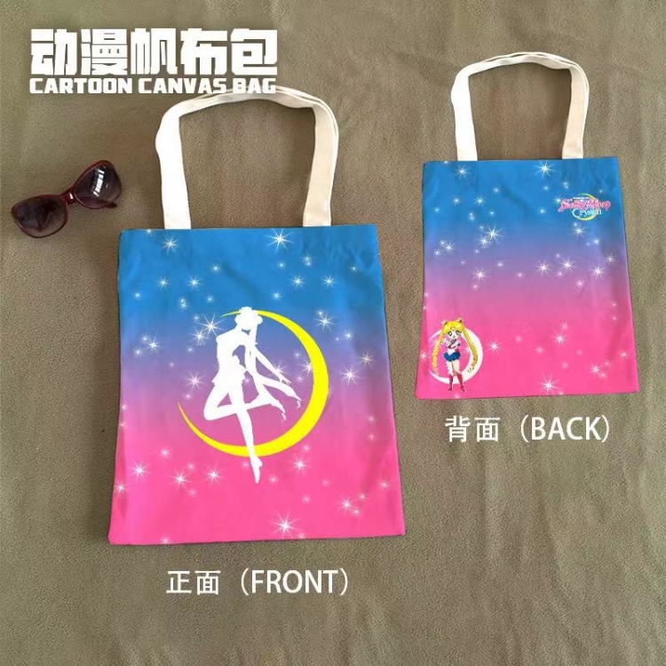 sailormoon Anime Canvas Bag Shoulder Shopping Bag 33x37cm