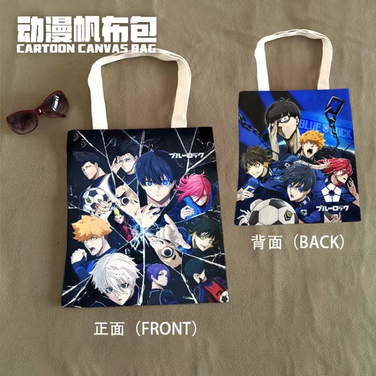 BLUE LOCK Anime Canvas Bag Shoulder Shopping Bag 33x37cm