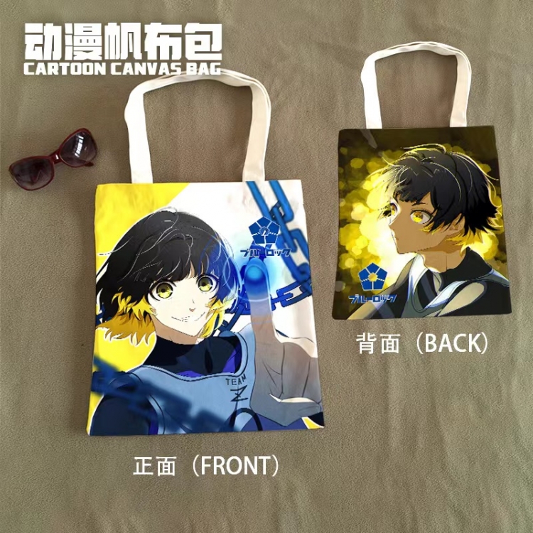 BLUE LOCK Anime Canvas Bag Shoulder Shopping Bag 33x37cm