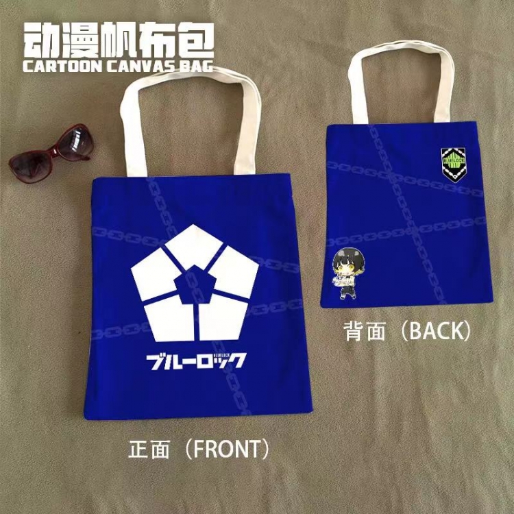 BLUE LOCK Anime Canvas Bag Shoulder Shopping Bag 33x37cm