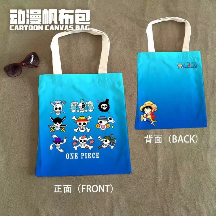 One Piece Anime Canvas Bag Shoulder Shopping Bag 33x37cm