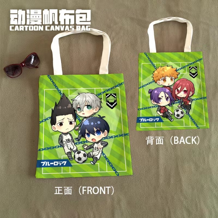 BLUE LOCK Anime Canvas Bag Shoulder Shopping Bag 33x37cm