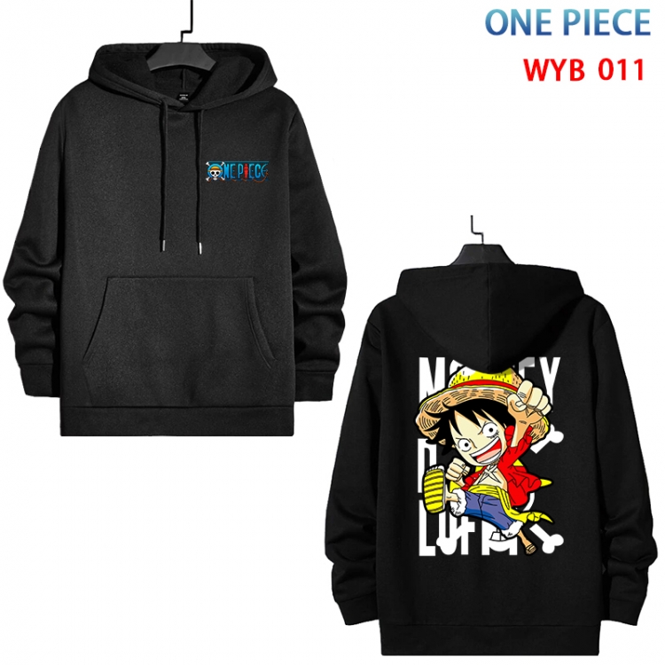 One Piece Cotton Hooded Patch Pocket Sweatshirt from S to 3XL WYB-011