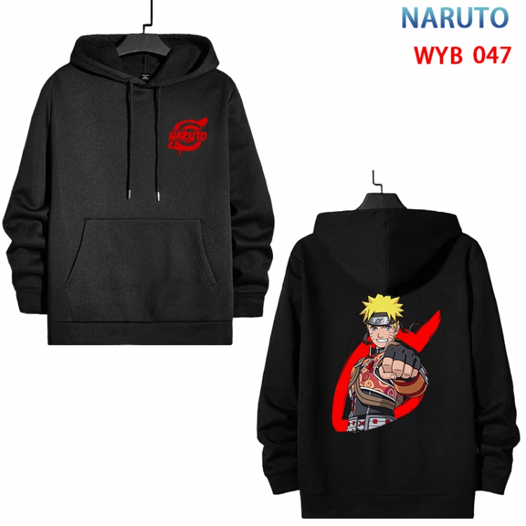 Naruto Cotton Hooded Patch Pocket Sweatshirt from S to 3XL WYB-047