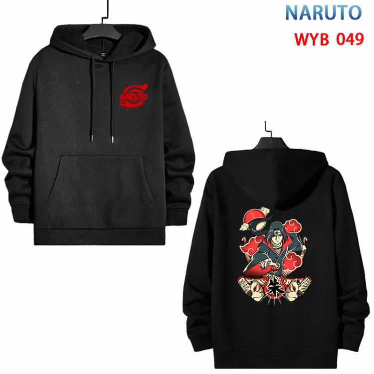 Naruto Cotton Hooded Patch Pocket Sweatshirt from S to 3XL WYB-049