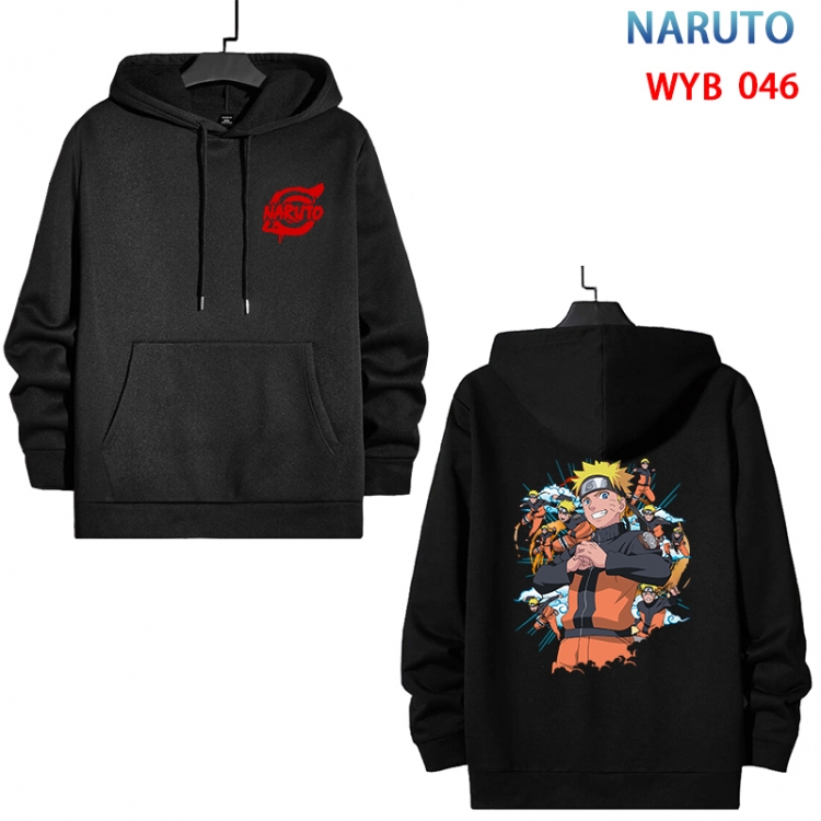 Naruto Cotton Hooded Patch Pocket Sweatshirt from S to 3XL WYB-046