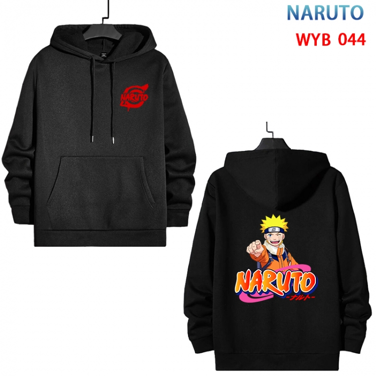 Naruto Cotton Hooded Patch Pocket Sweatshirt from S to 3XL WYB-044