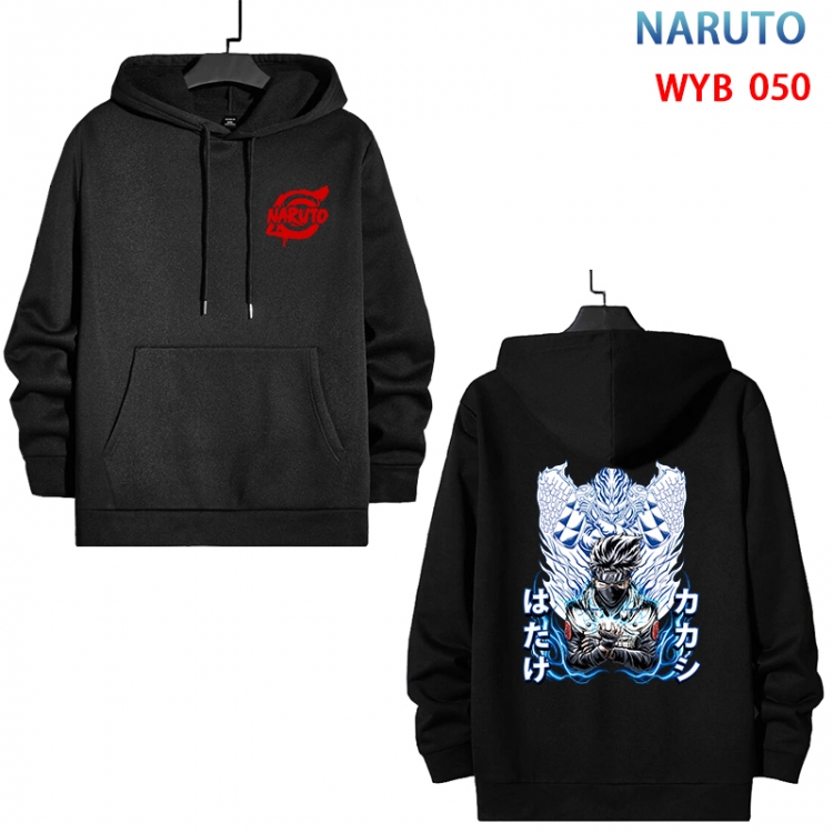 Naruto Cotton Hooded Patch Pocket Sweatshirt from S to 3XL WYB-050