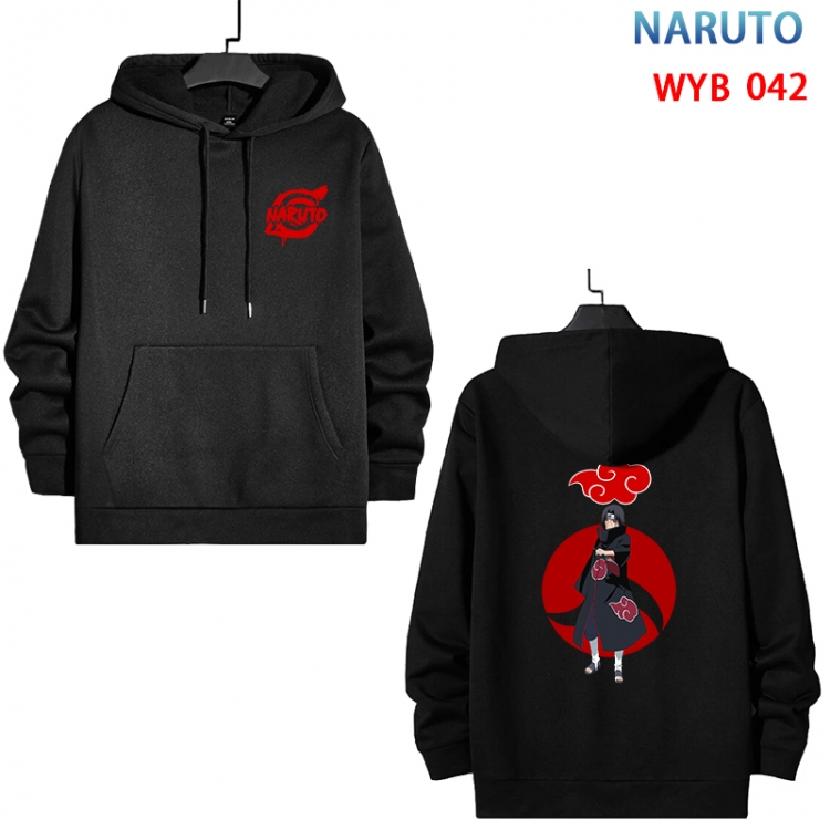 Naruto Cotton Hooded Patch Pocket Sweatshirt from S to 3XL WYB-042