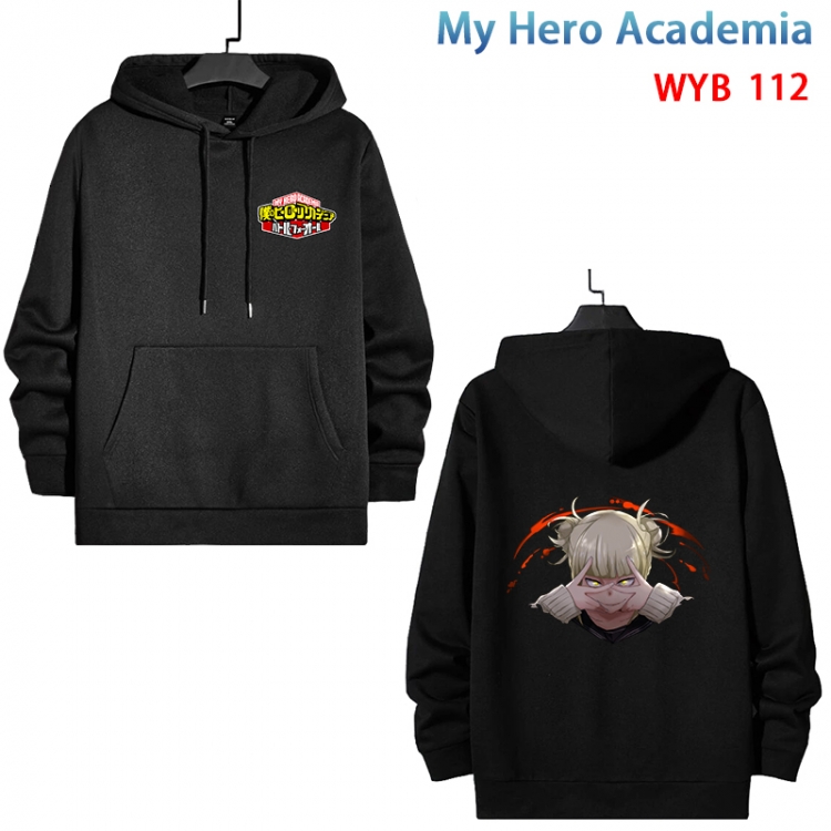 My Hero Academia Cotton Hooded Patch Pocket Sweatshirt from S to 3XL WYB-112