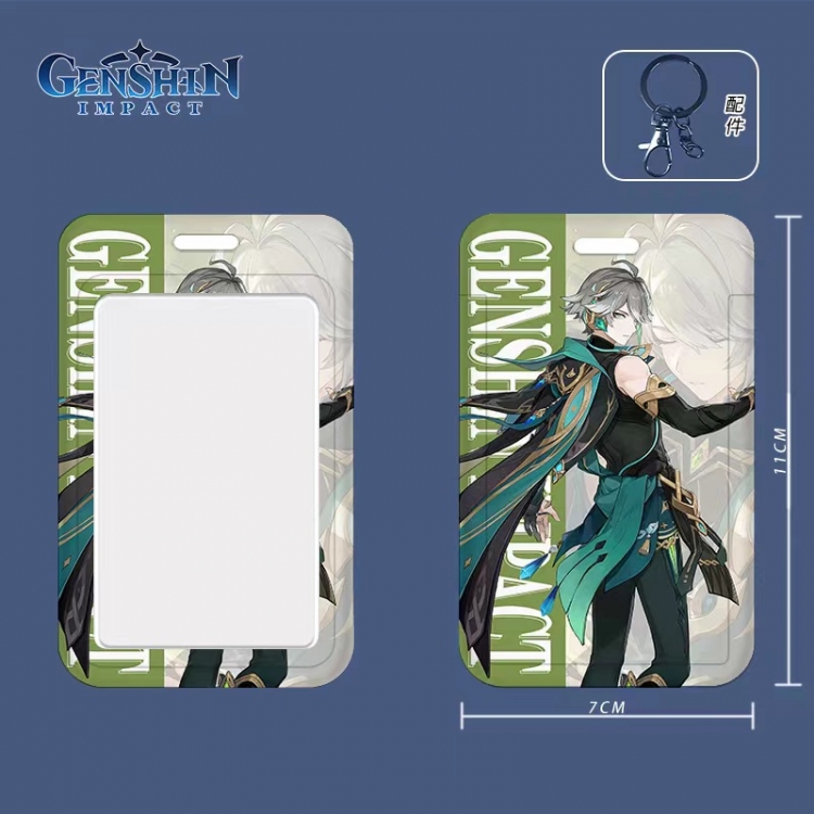 Genshin Impact Cartoon peripheral ID card sleeve Ferrule 11cm long 7cm wide price for 5 pcs 3531