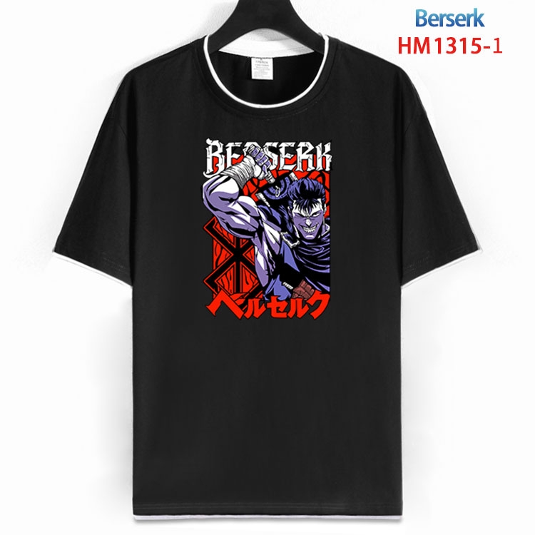 Berserk Cotton round neck short sleeve T-shirt from S to 6XL HM 1315 1