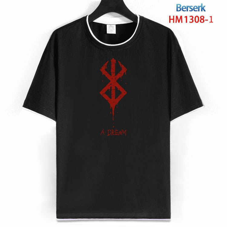 Berserk Cotton round neck short sleeve T-shirt from S to 6XL  HM 1308 1