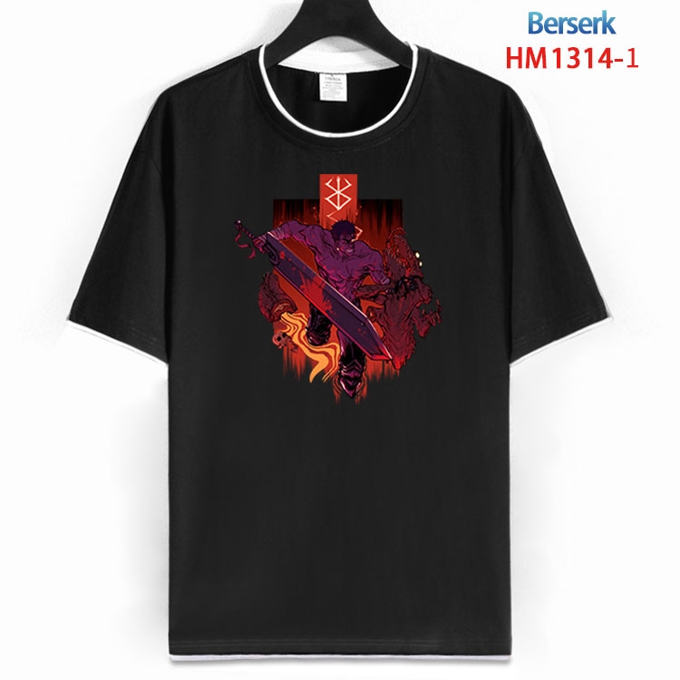 Berserk Cotton round neck short sleeve T-shirt from S to 6XL HM 1314 1