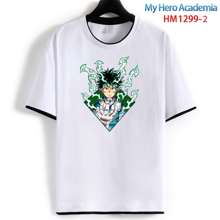 My Hero Academia Cotton round neck short sleeve T-shirt from S to 6XL HM 1299 2