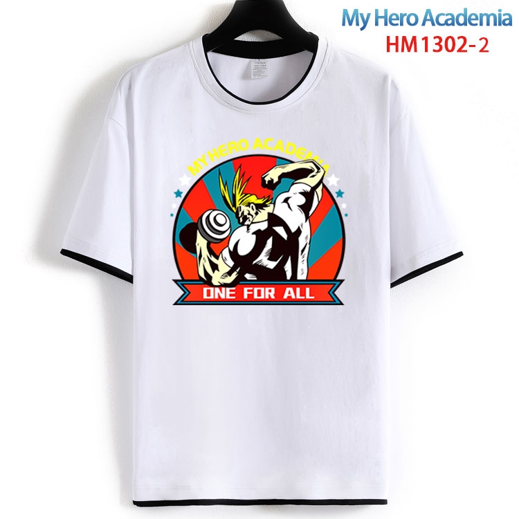 My Hero Academia Cotton round neck short sleeve T-shirt from S to 6XL HM 1302 2