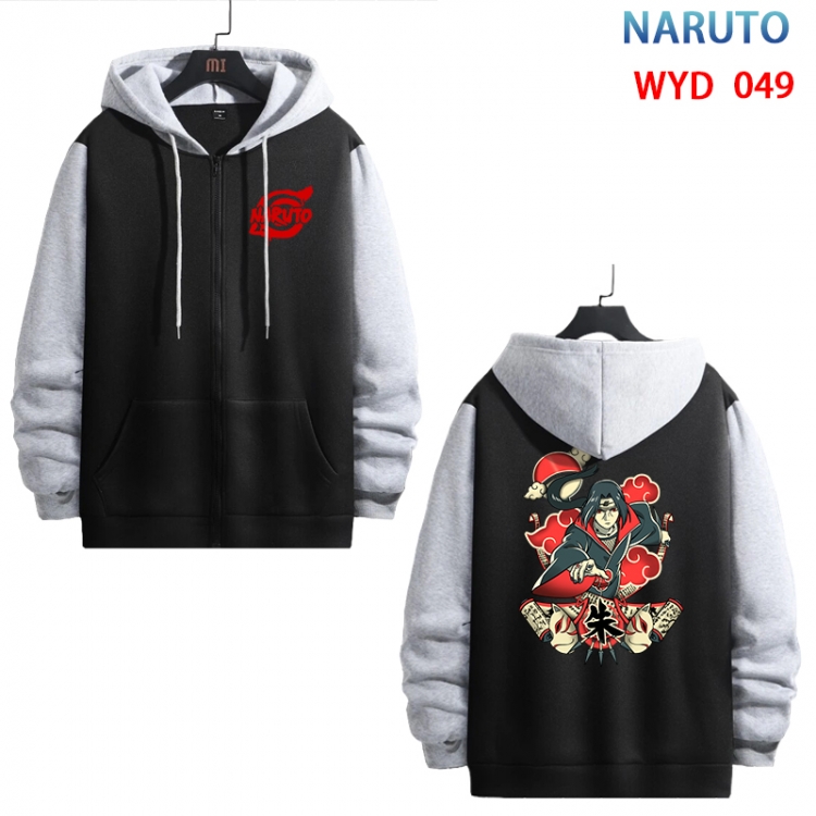 Naruto Anime cotton zipper patch pocket sweater from S to 3XL  WYD-049-2