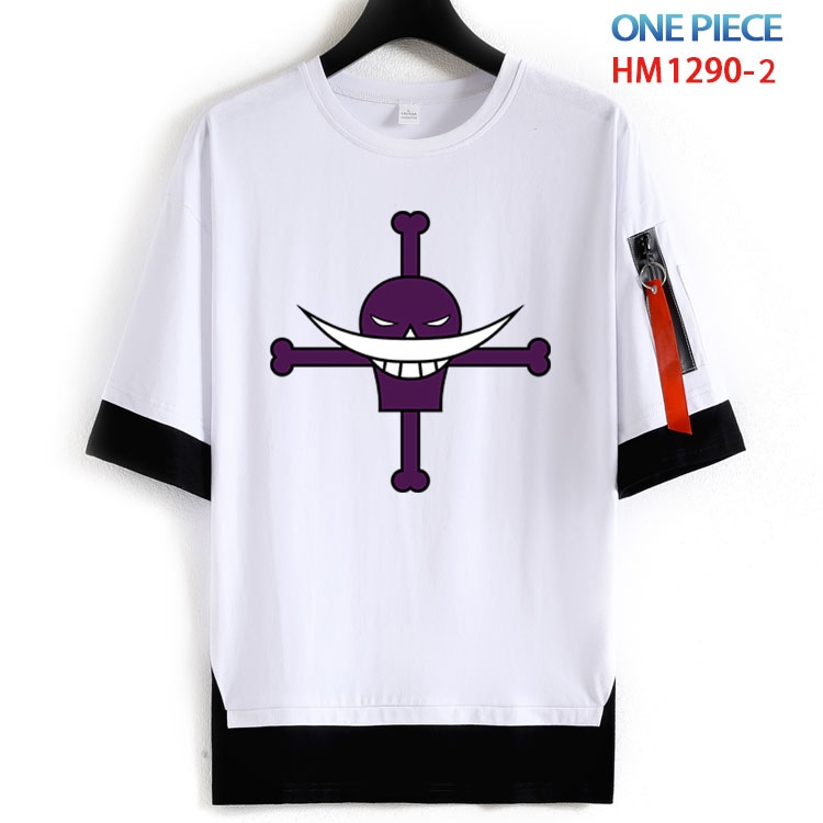 One Piece Cotton round neck fake two short-sleeved T-shirts from S to 6XL HM 1290 2